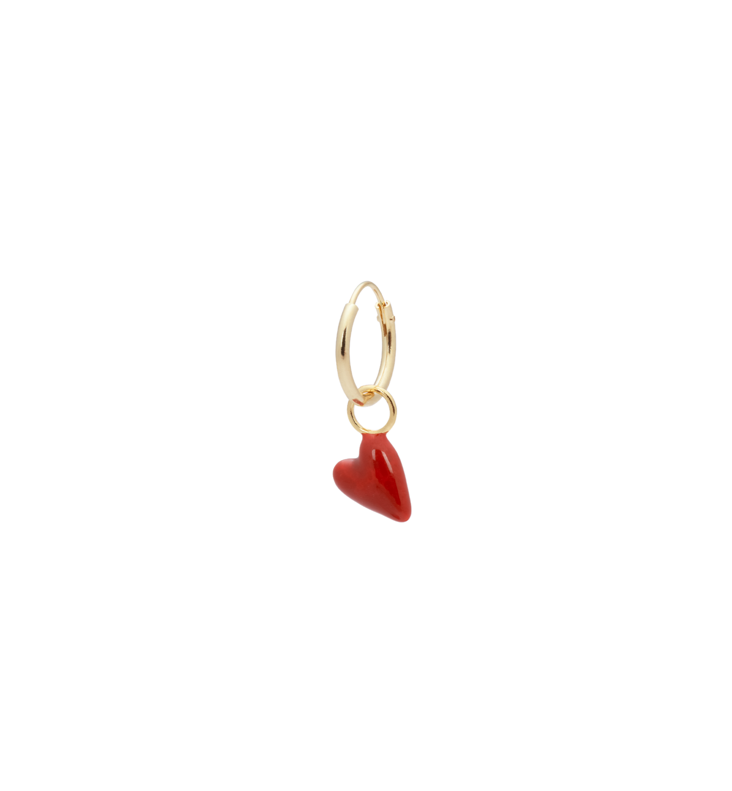 A&N Single Heart Beat Earring