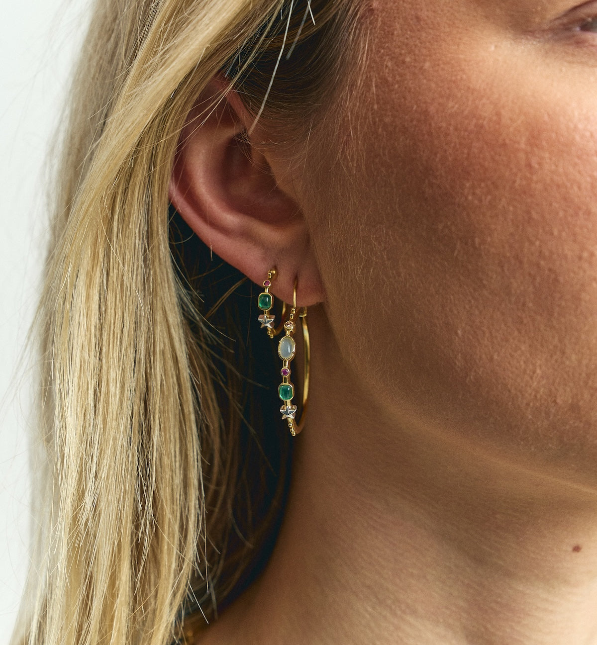 A&N Small Storybook Hoop Earrings