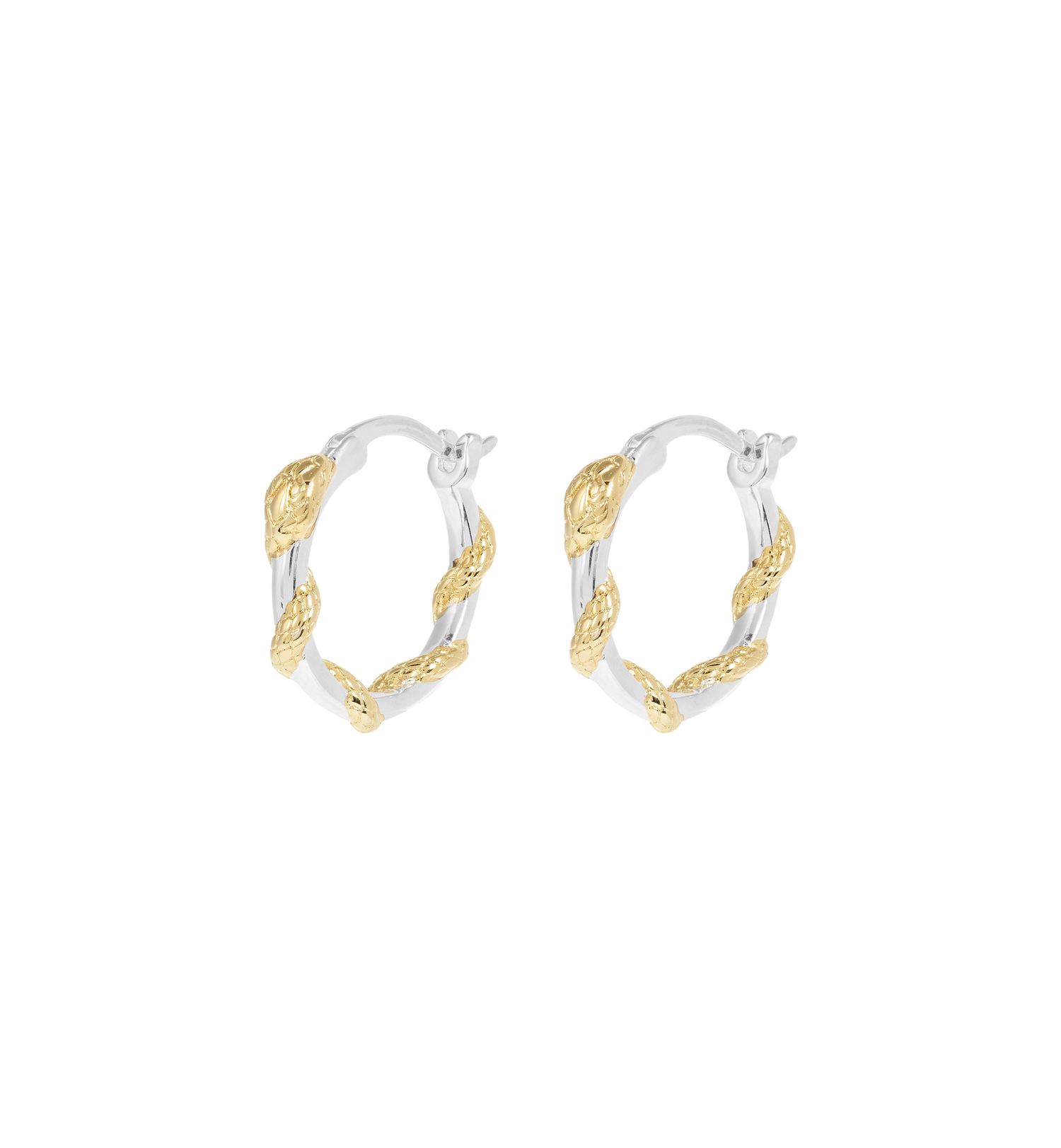 A&N Small Twisting Serpent Hoop Earrings