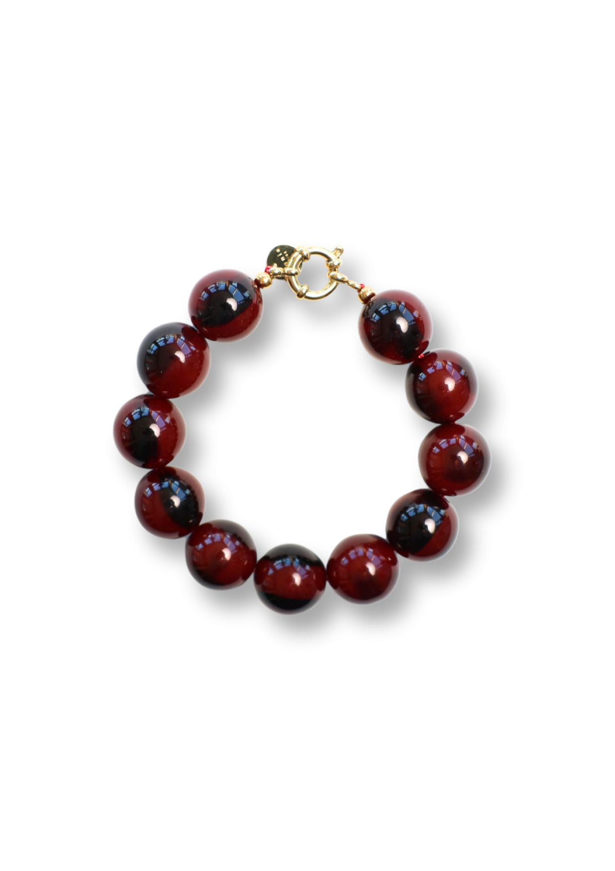 BS Wilma Burgundy Marble Bracelet