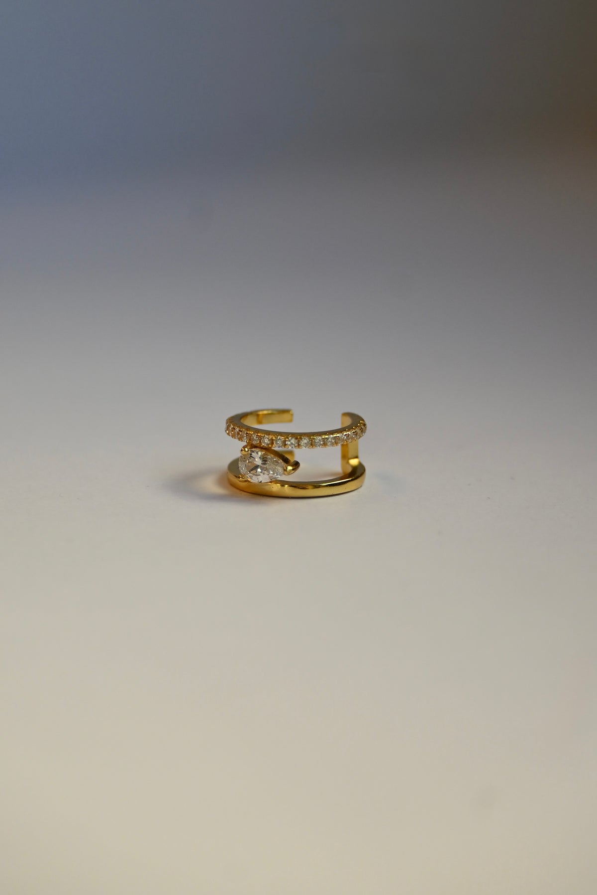 Isabella Double Diamond Earcuff