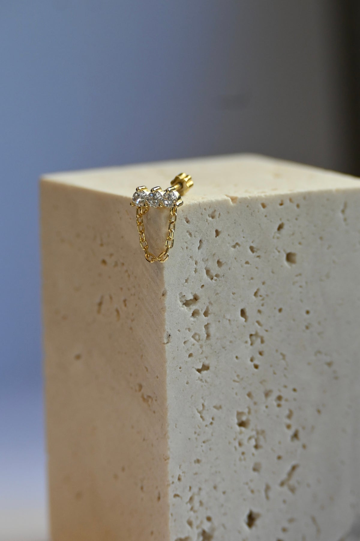 Maddy Three Diamond Point Earring