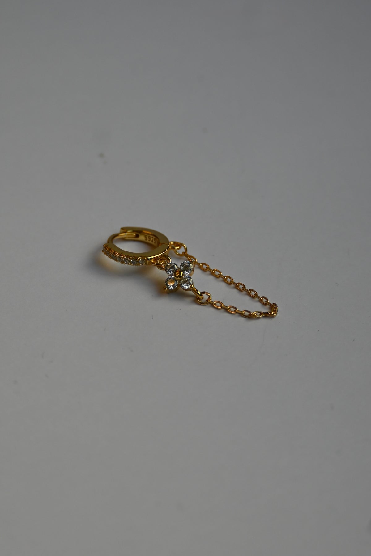 Flora Diamond Chain Earring