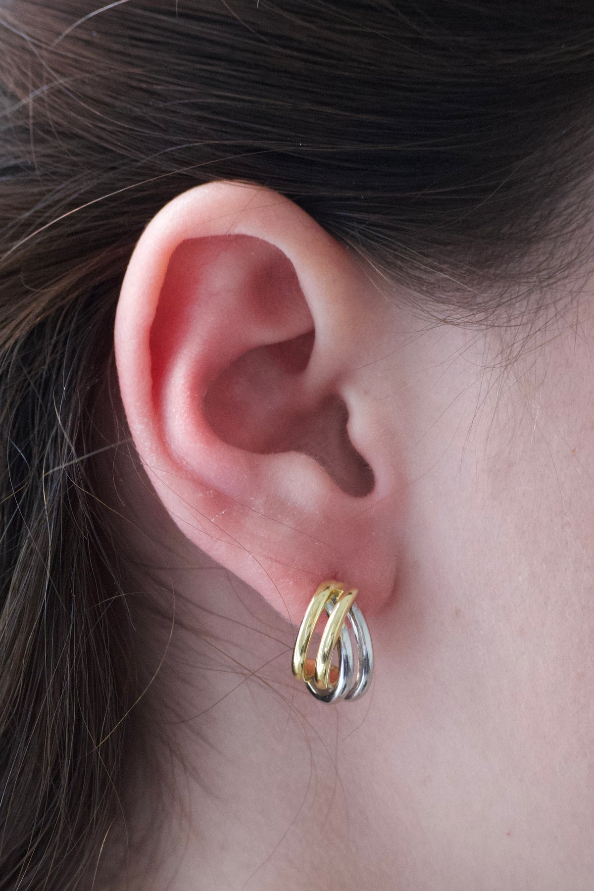 Maeve  Mixed Hoop Earring