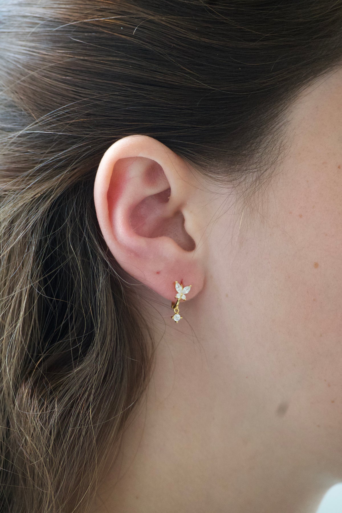 Little Butterfly Hoop-Goud/Zilver