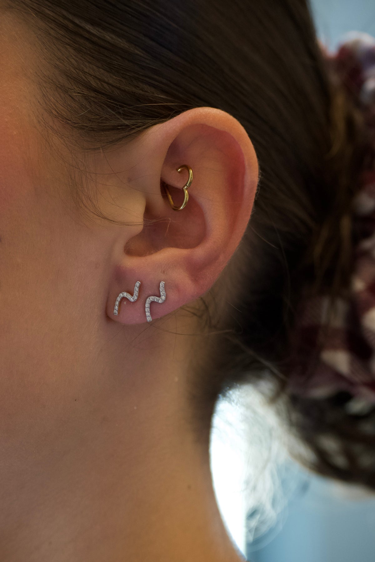 Diamond Wave Earring