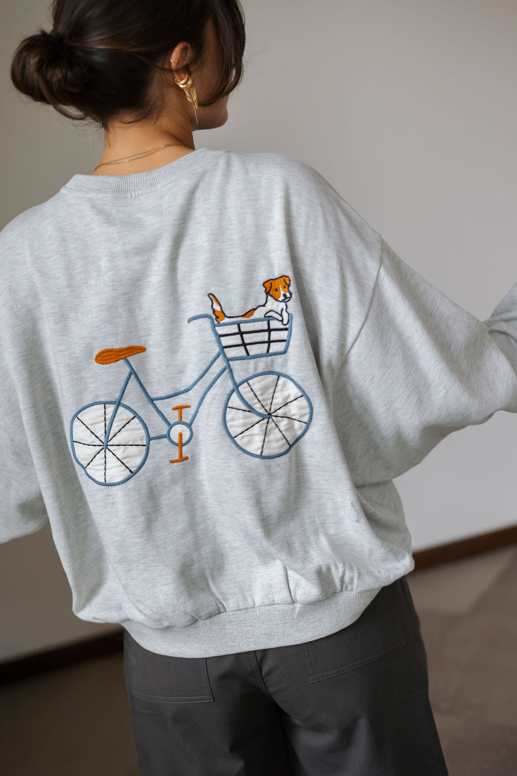 LL Sydney Dog Sweatshirt Light Grey
