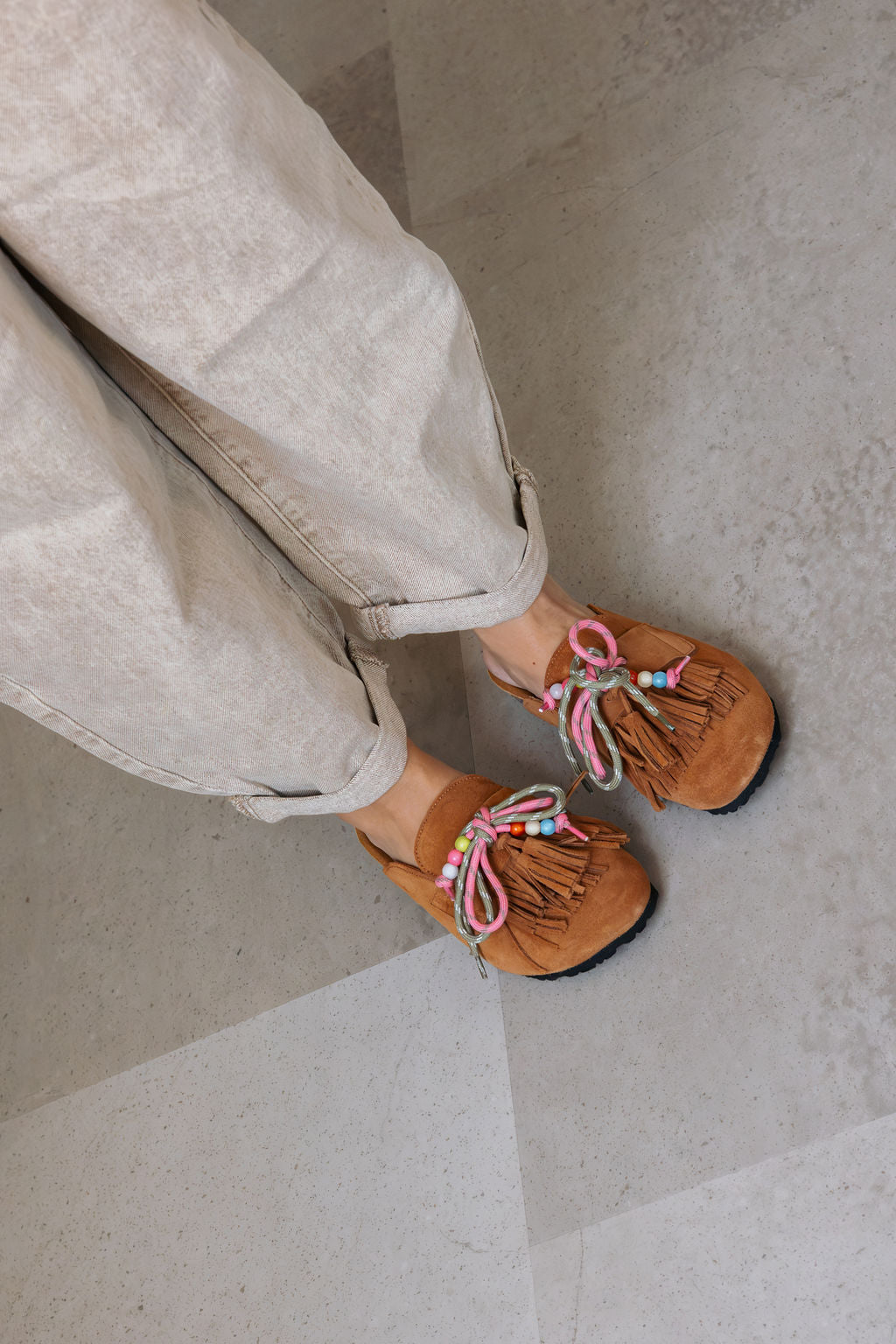 DWRS Sakai Slippers Taupe