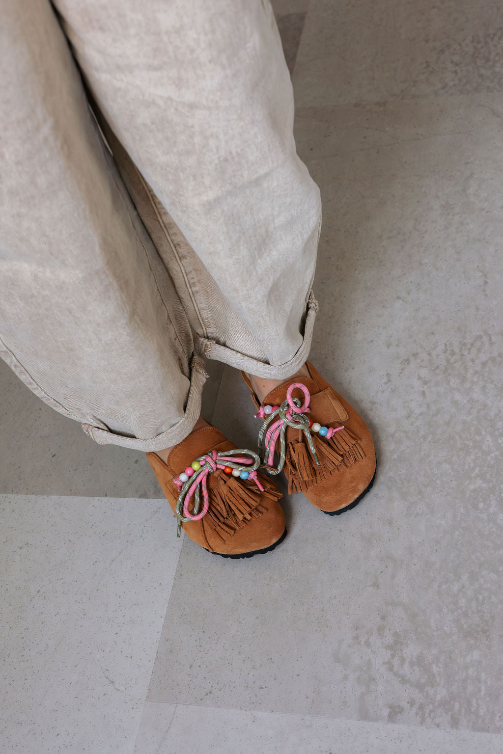 DWRS Sakai Slippers Taupe