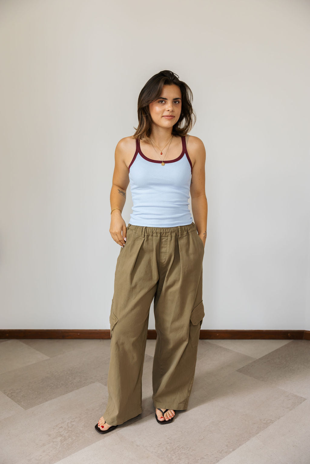 Nate Balloon Pantalon Kaki