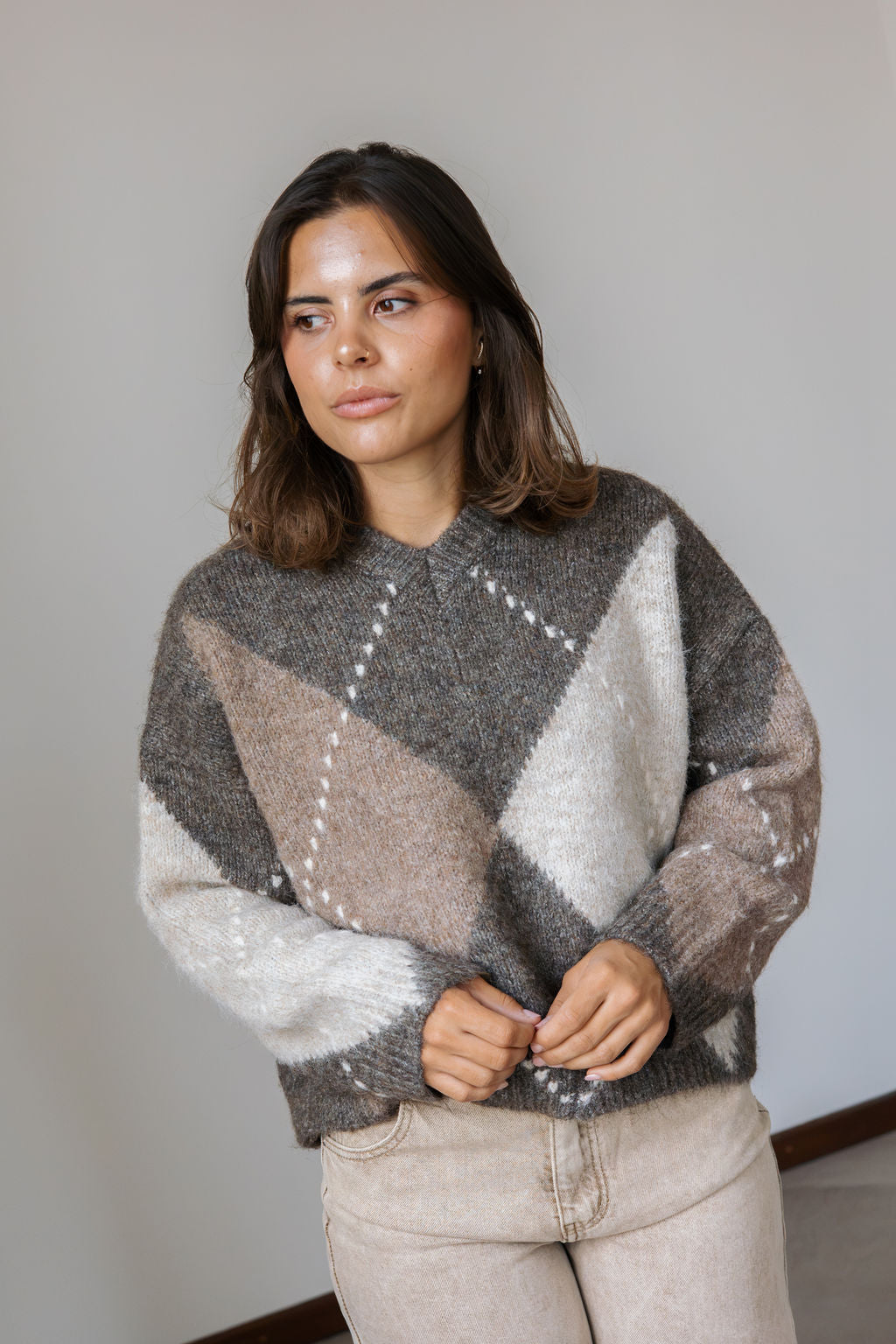 Noella Lai Knit Ash Brown
