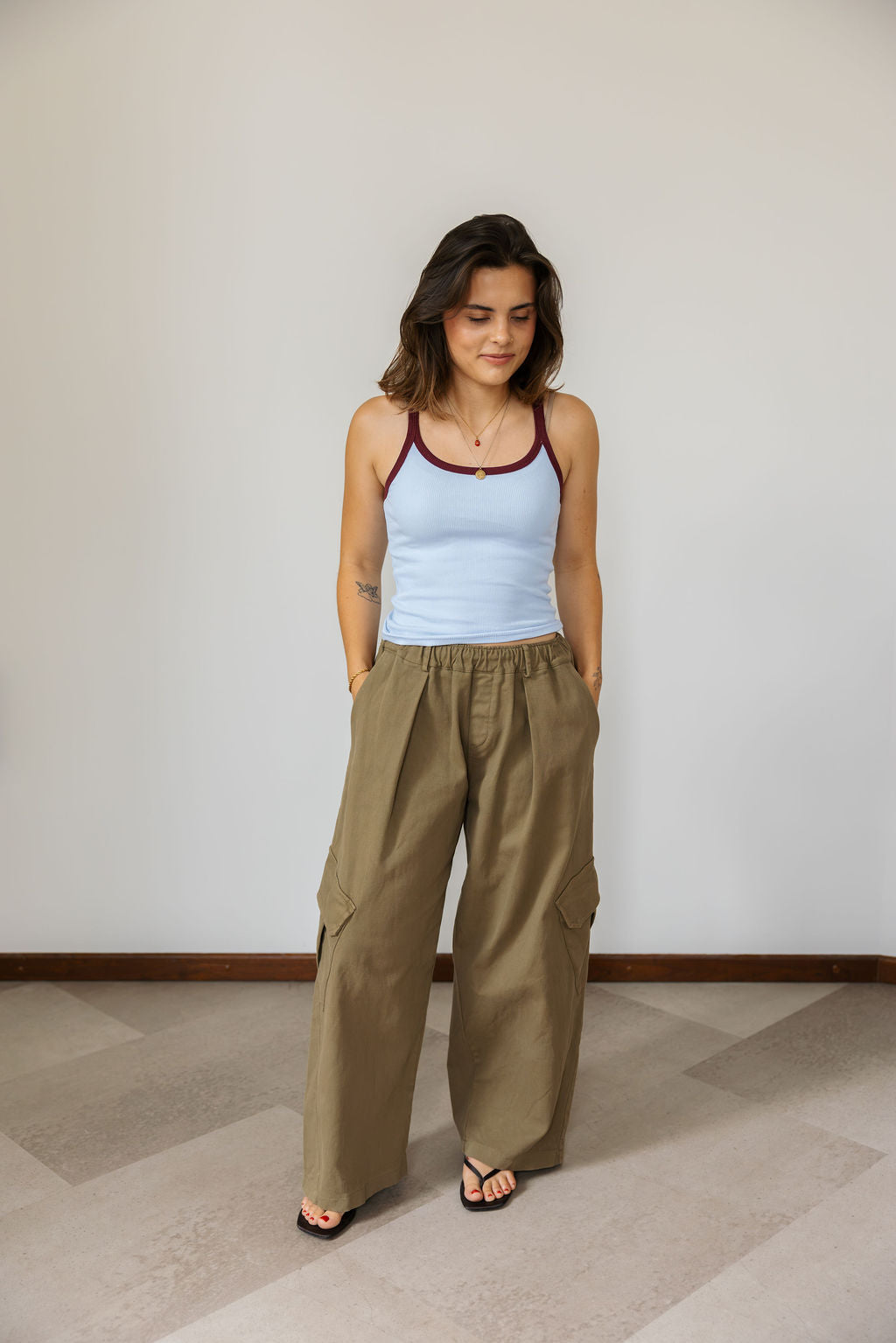 Nate Balloon Pantalon Kaki