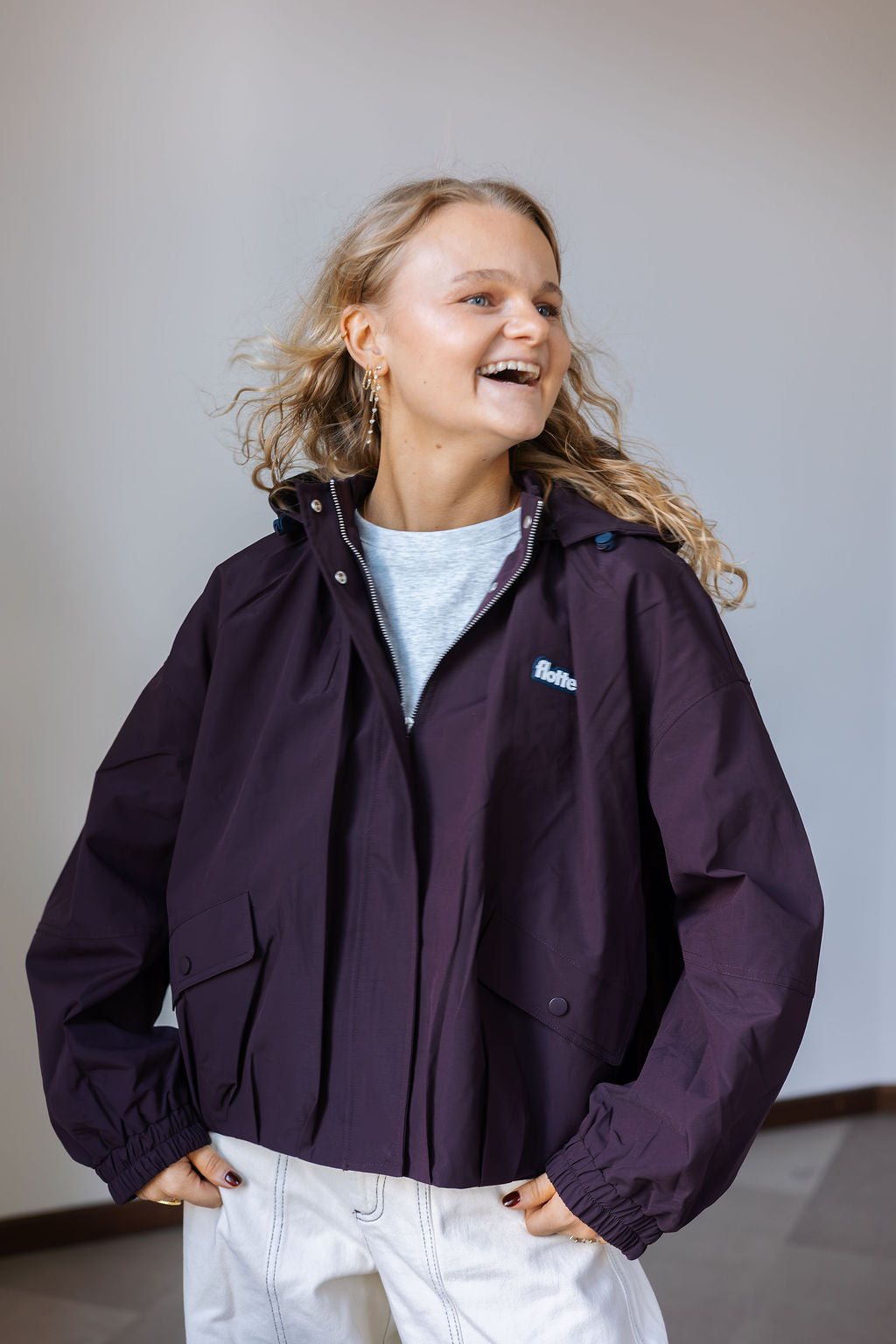 Flotte Garance Bomber Veste Cassis