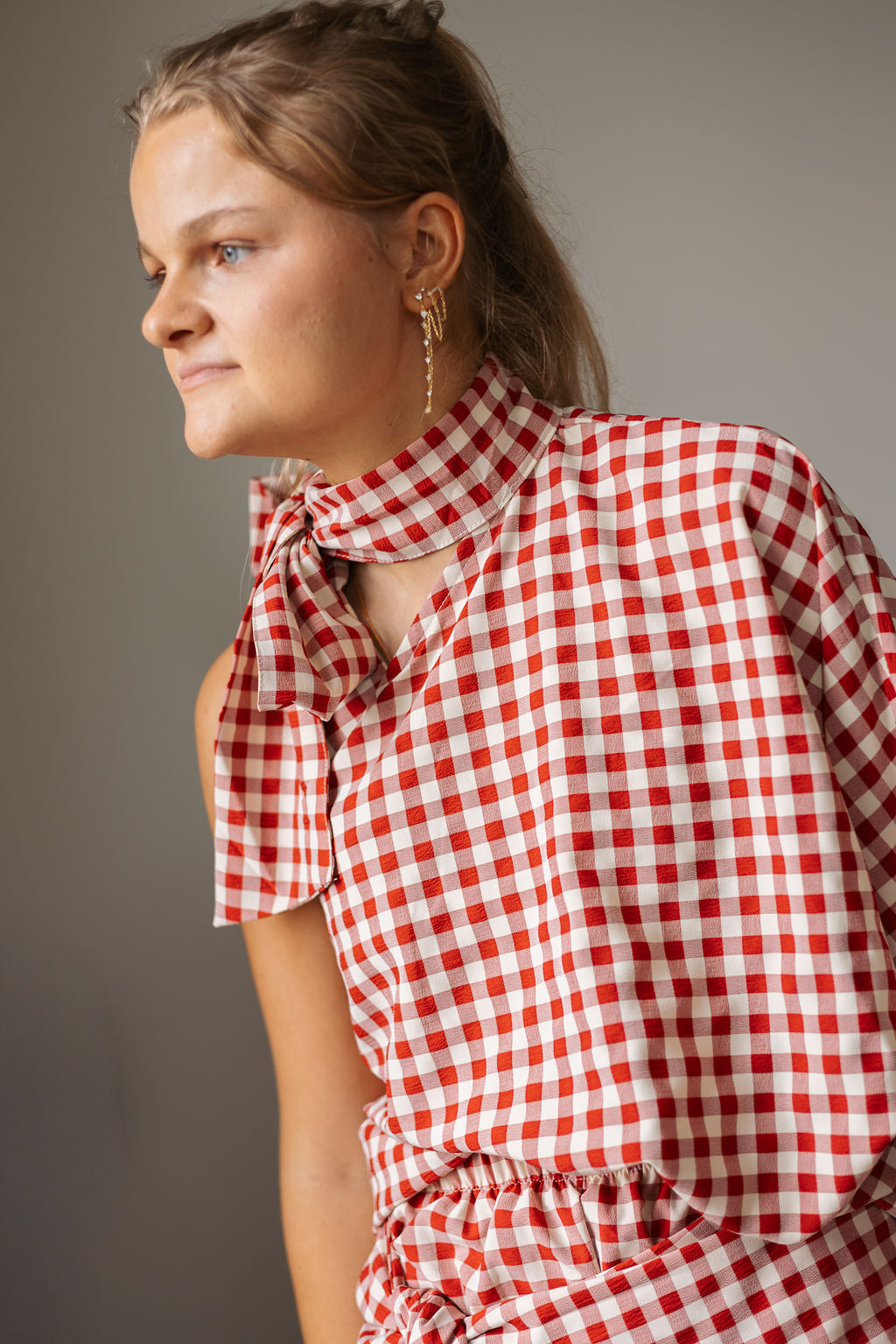 Pauline Bow Top Red