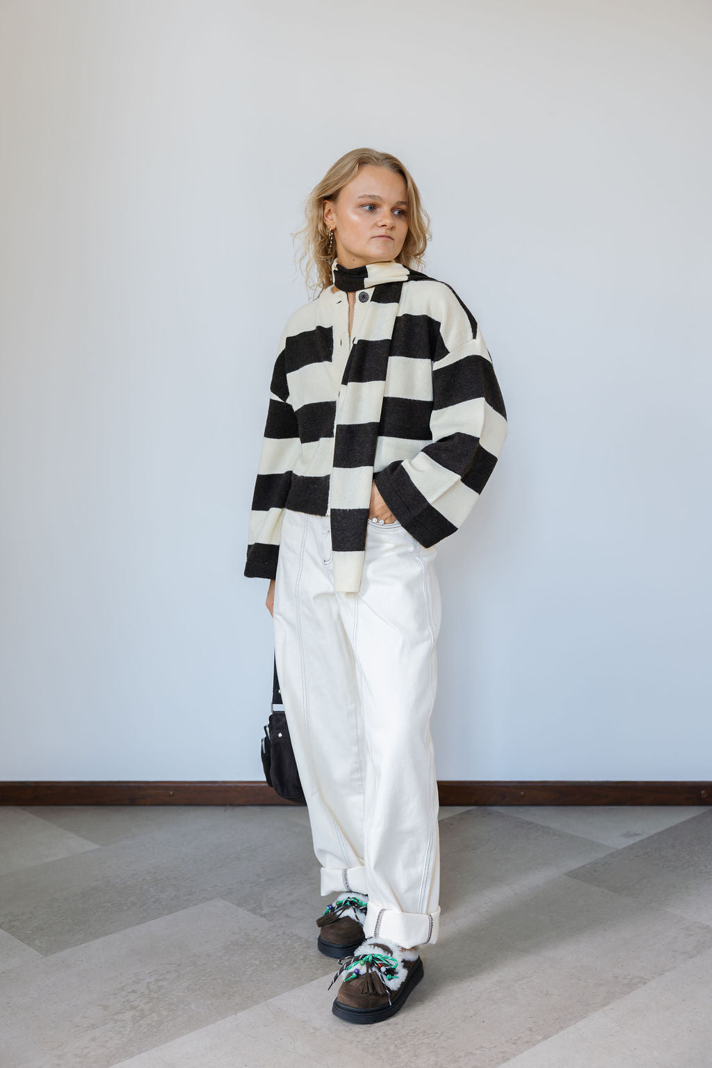 H&Y Indy Striped Cardigan