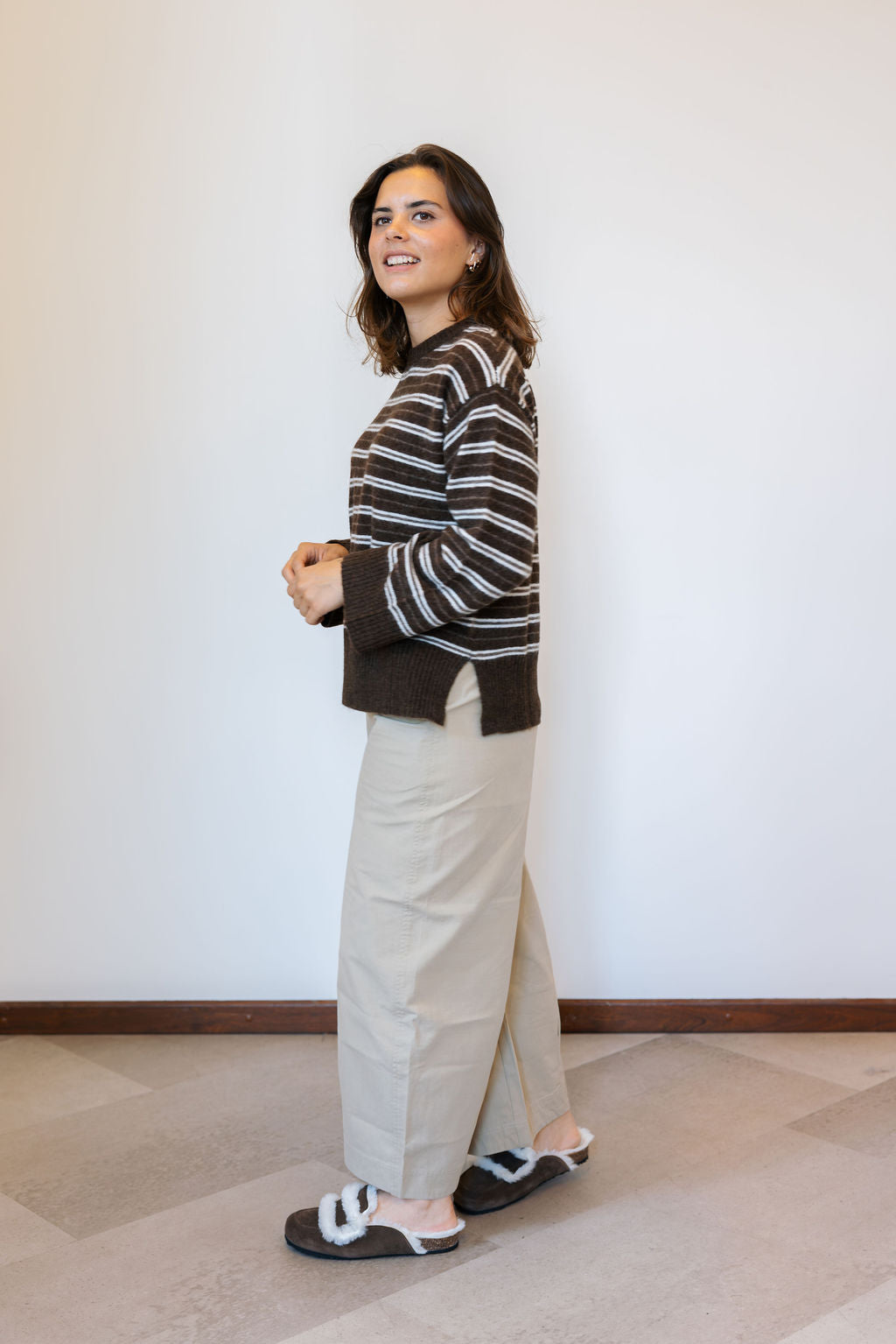 Envii Enada Split Knit Pine Stripe