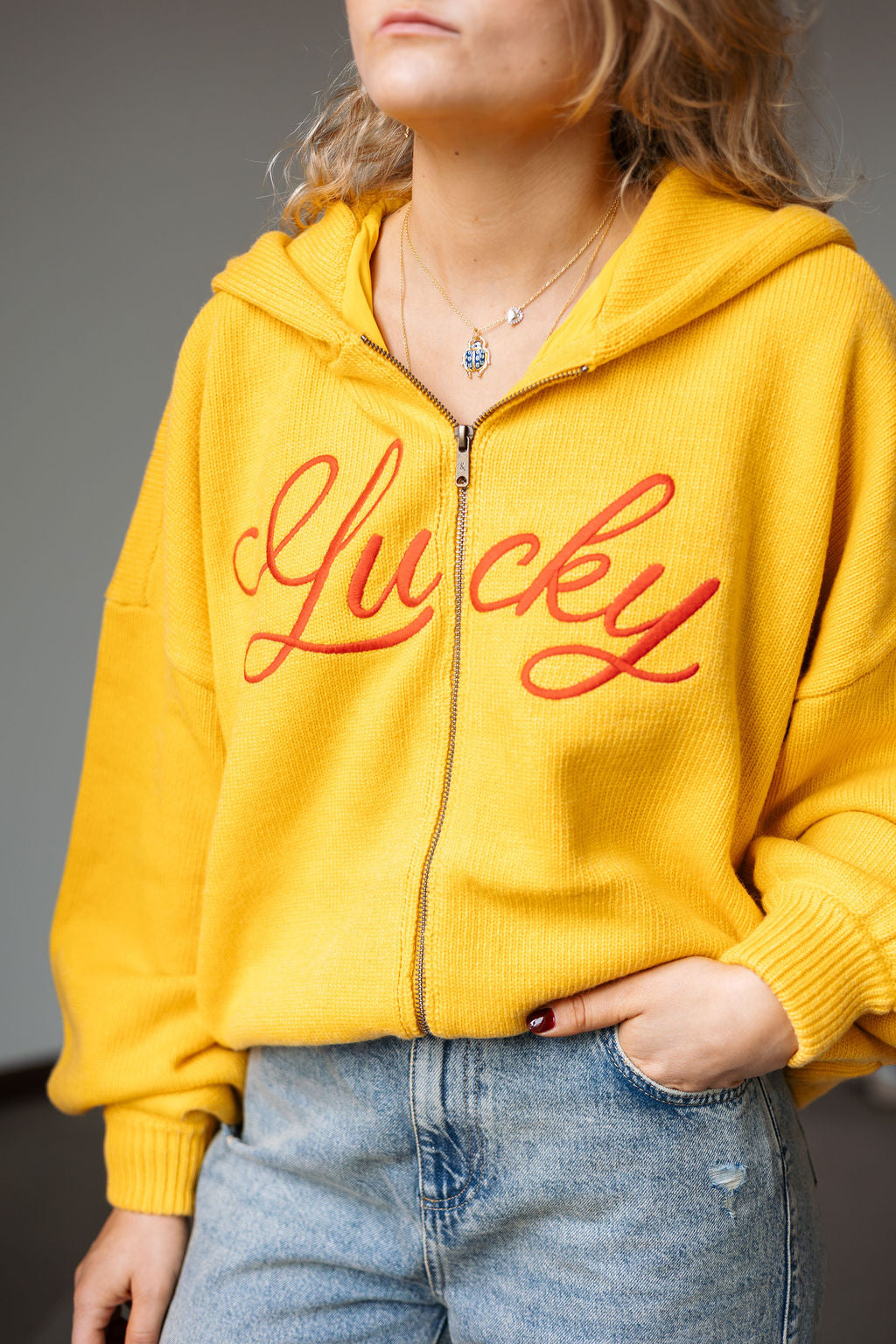 H&Y Lucky Cardigan Yellow