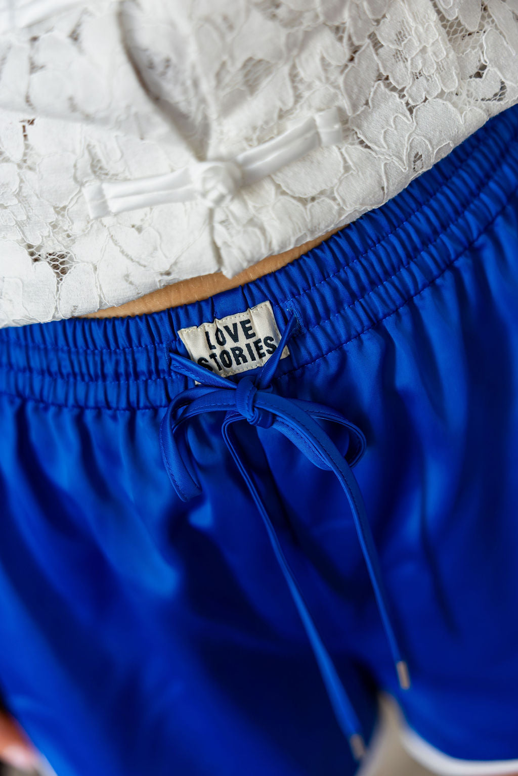 LS Frankie Boxy Shorts Blue