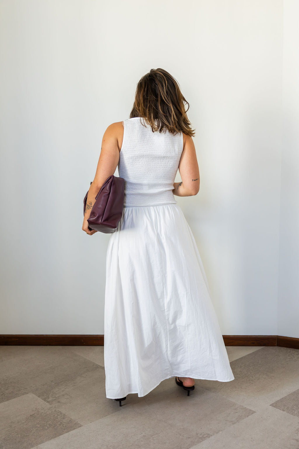 Bo Long Dress White