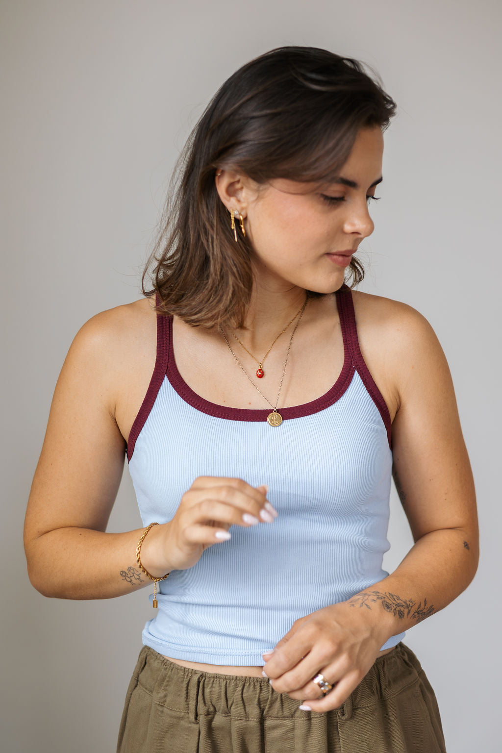 Zena Tank Top Light Blue