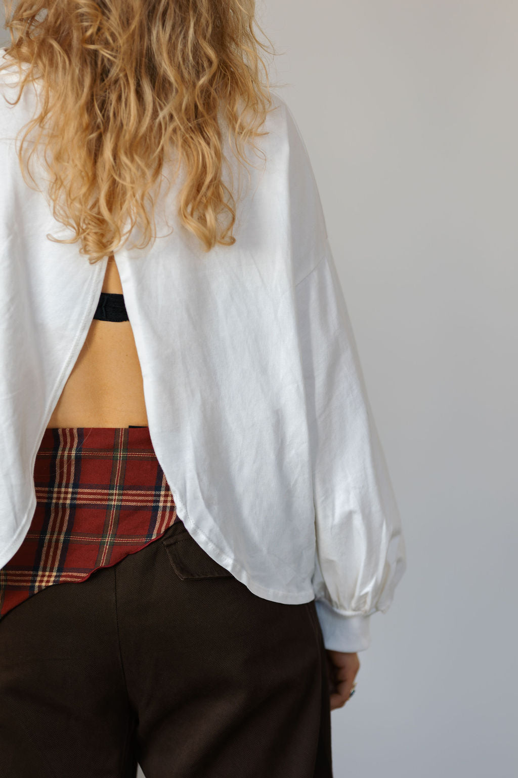 Nora Cross-Back Top White