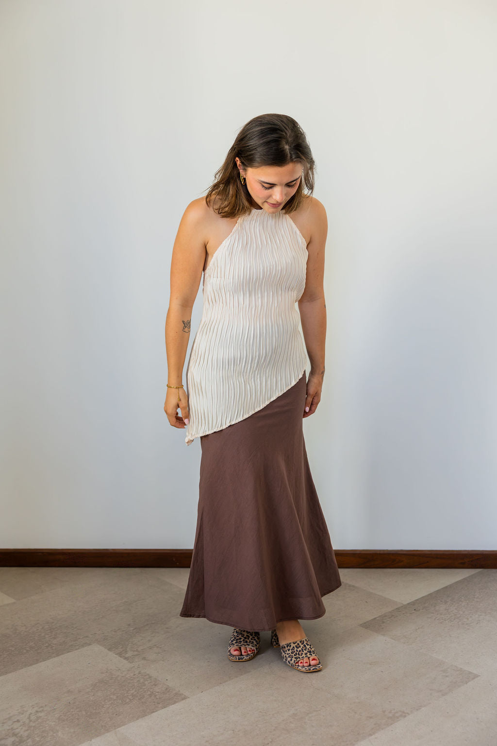 Senna Halter Top Beige