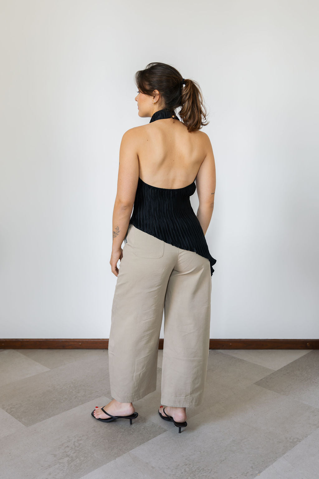 Senna Halter Top Black