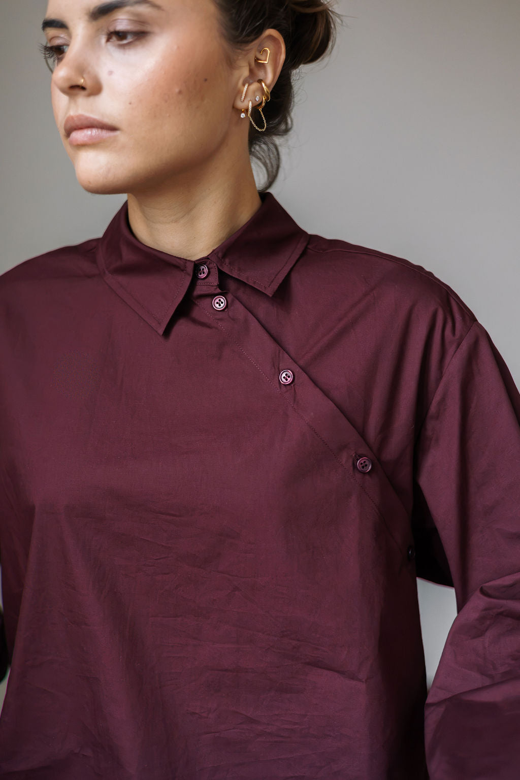 Envii Enweb Short Shirt Burgundy
