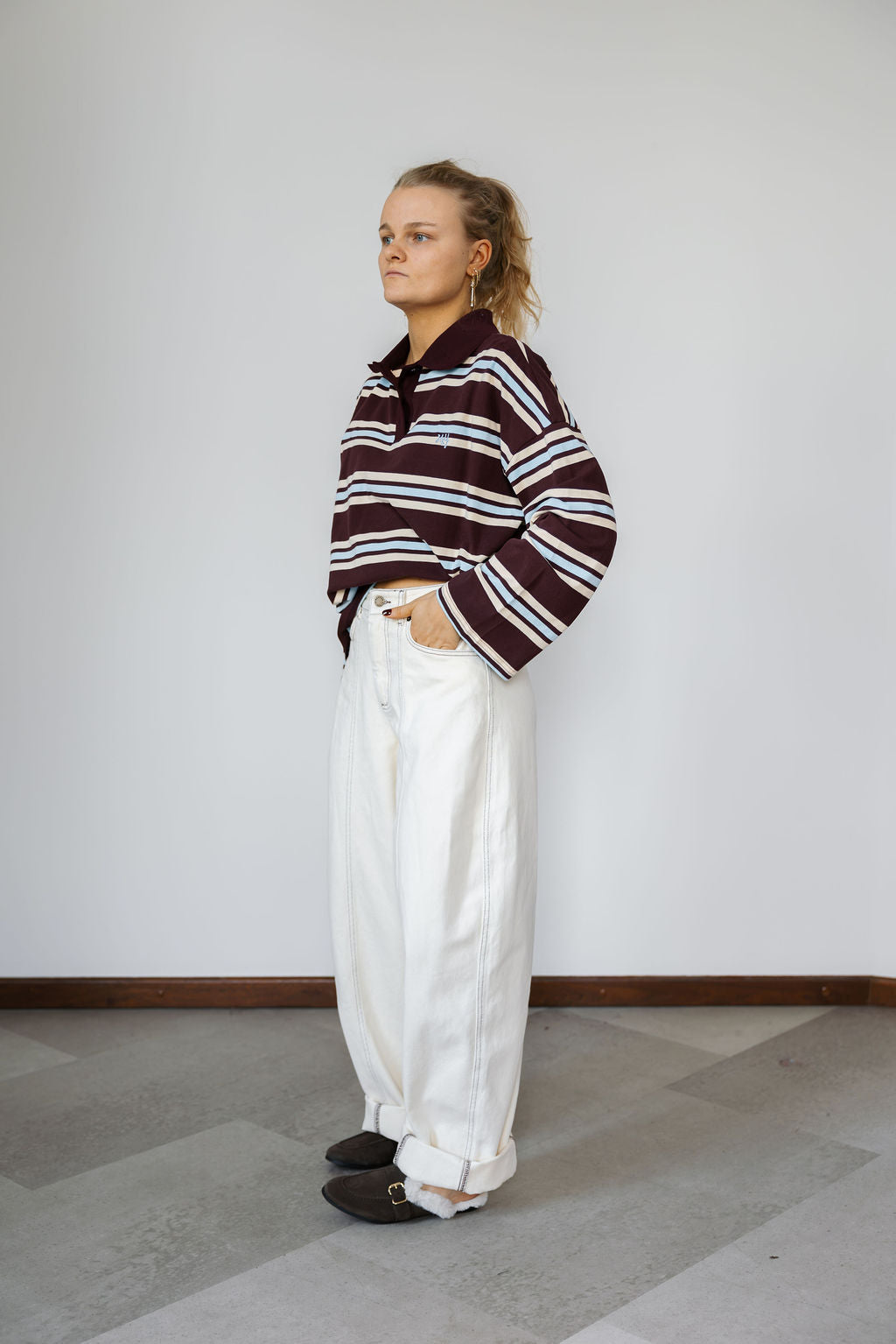 H&Y Pollie Sweater Daydream Blue Stripe