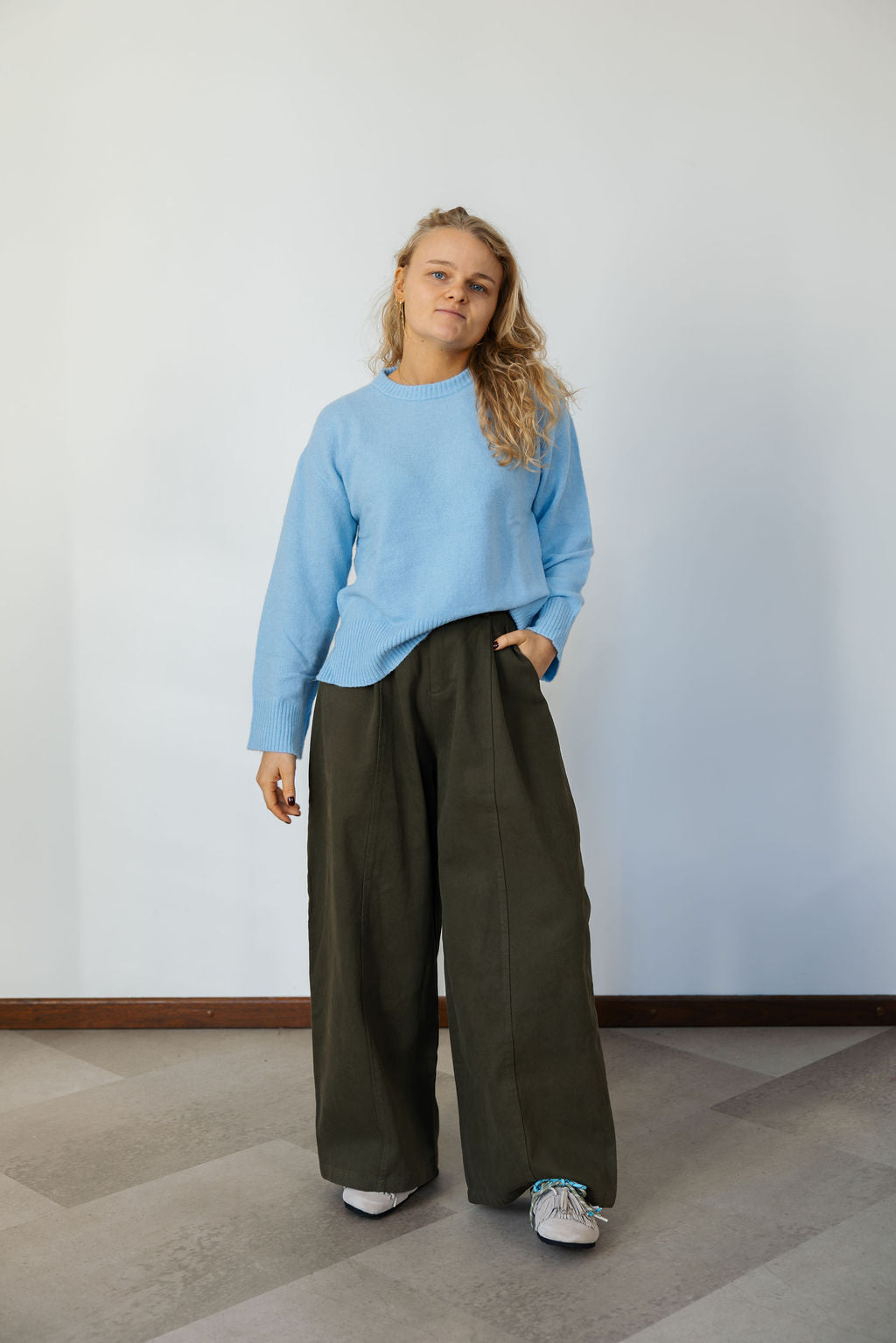 Envii Enada Split Knit Powder Blue