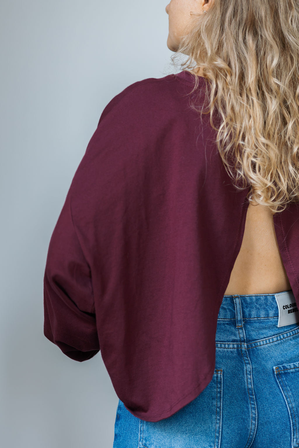 Nora Cross-Back Top Bordeaux