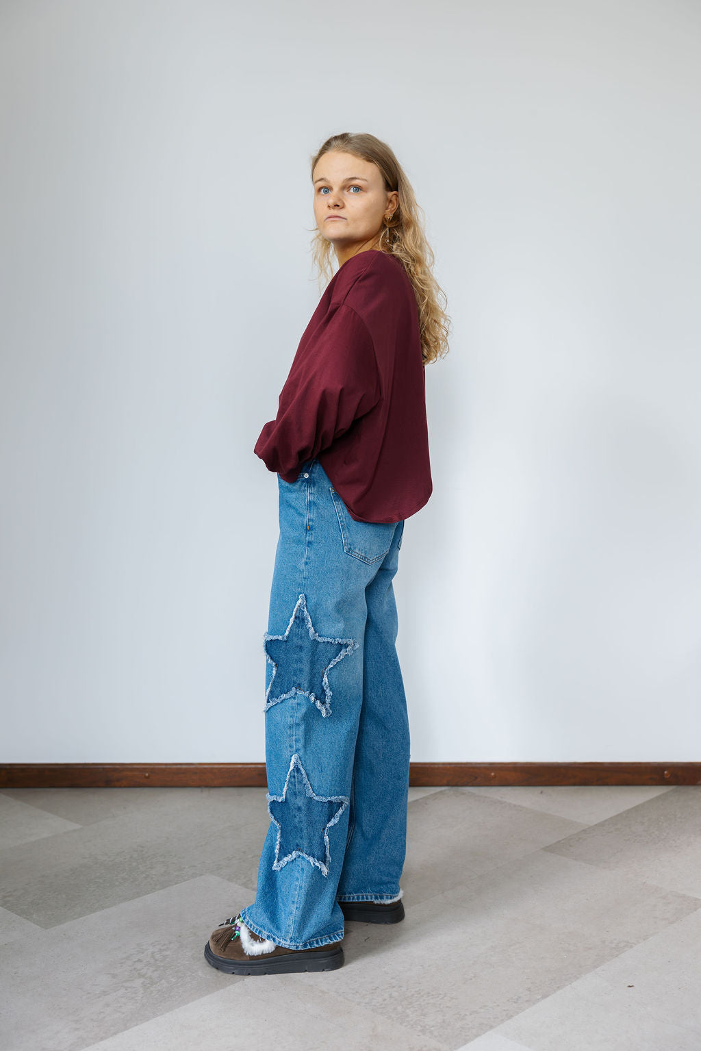 Nora Cross-Back Top Bordeaux