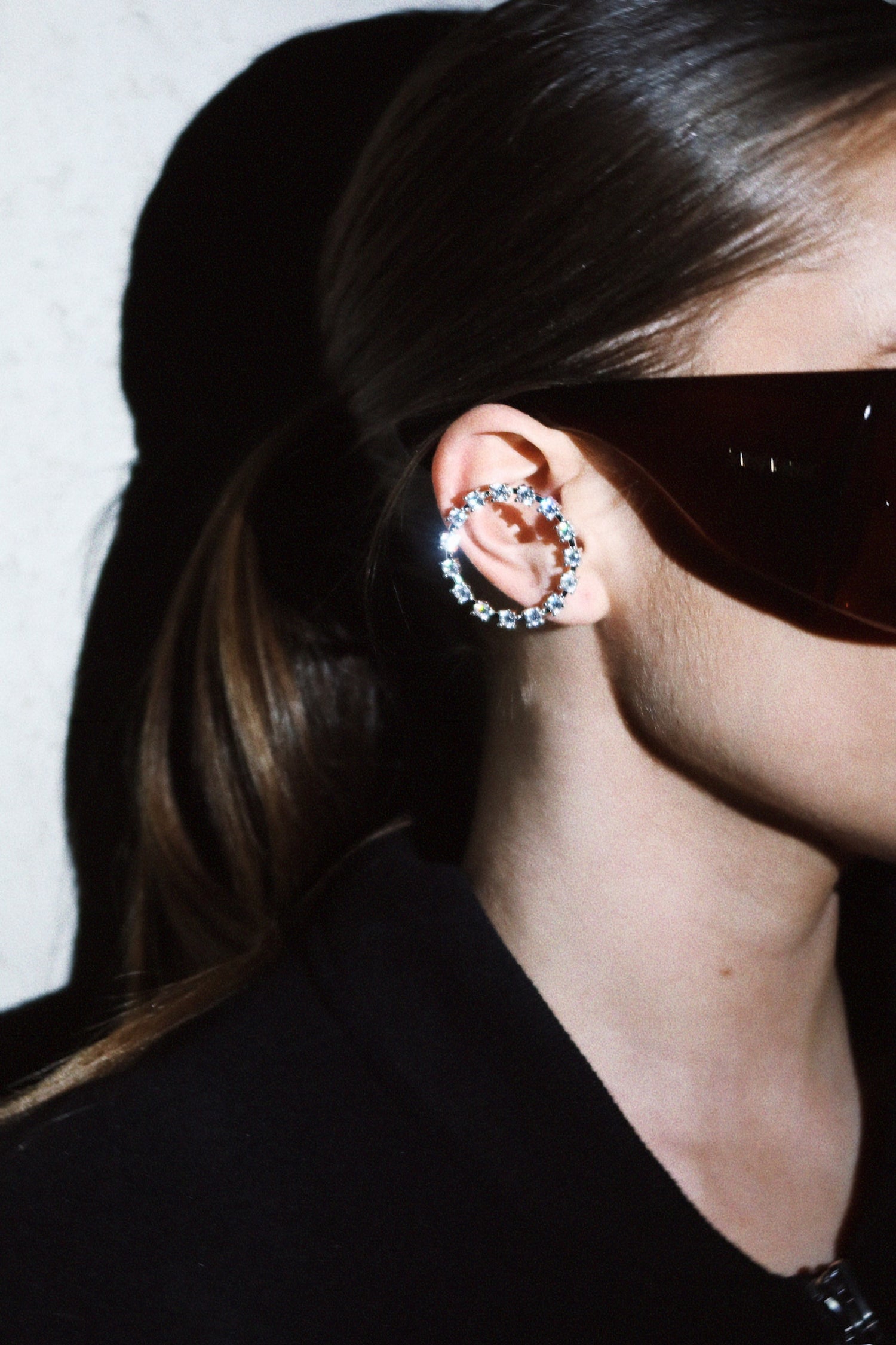 BA Ray Diamond Earstud-Goud/Zilver