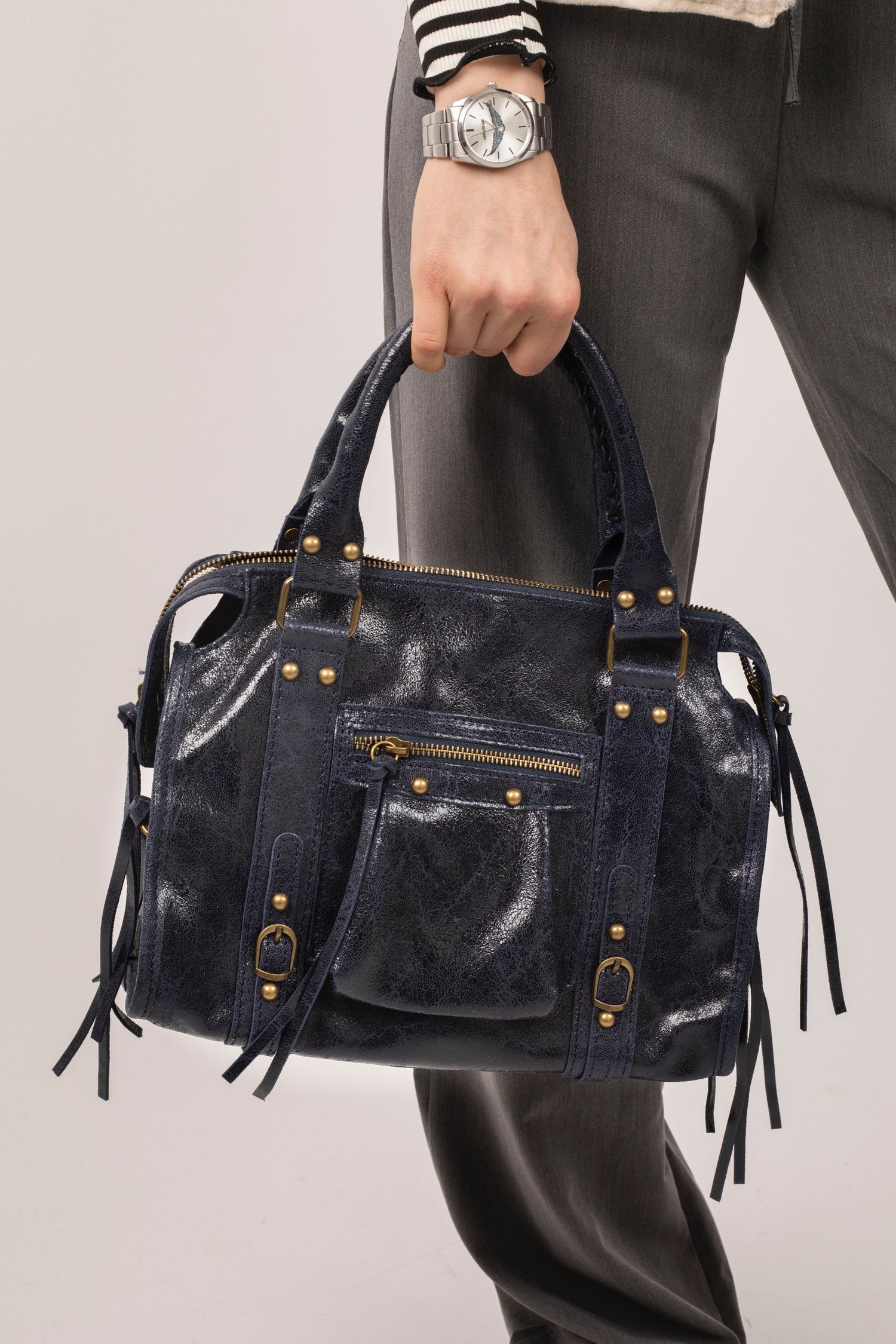 Kate Leather Bag Marine Blue