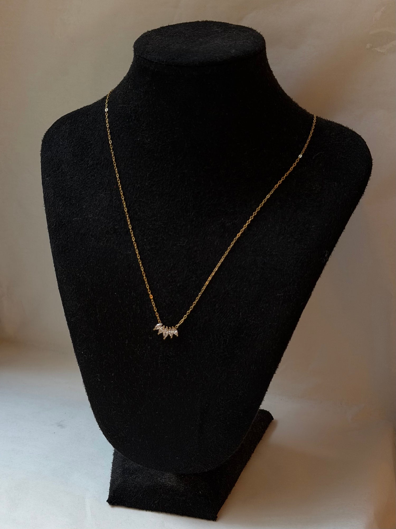 Lua Diamond Crown Necklace