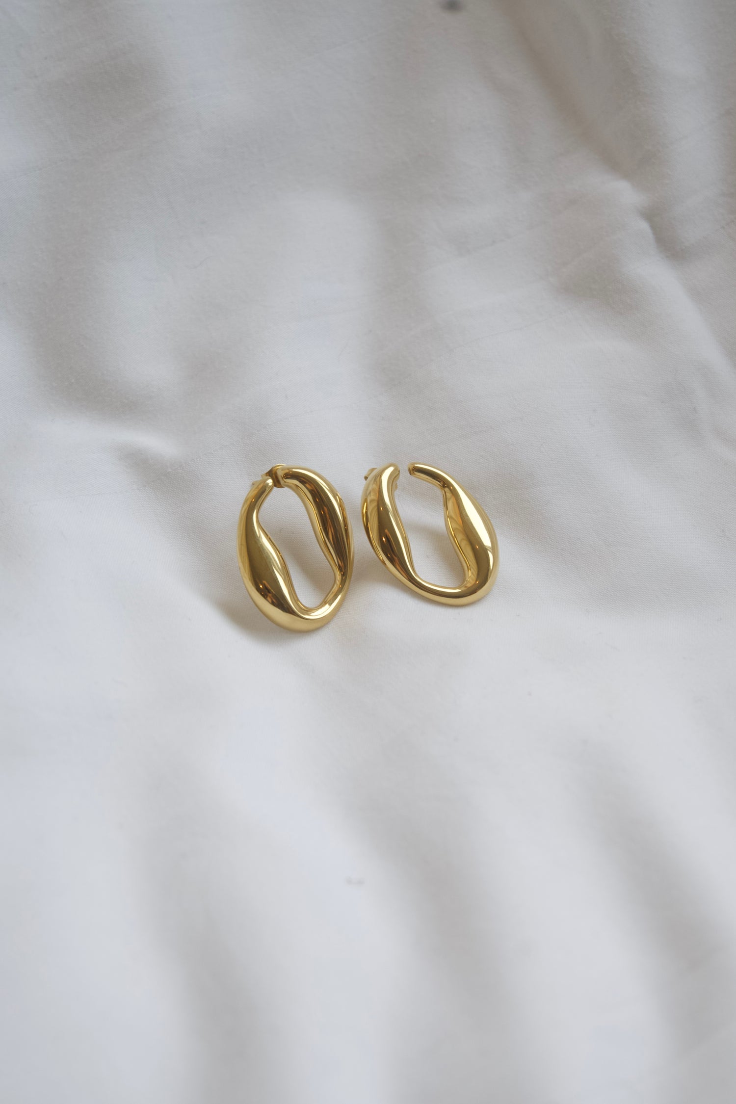 Asymmetric Circle Earrings
