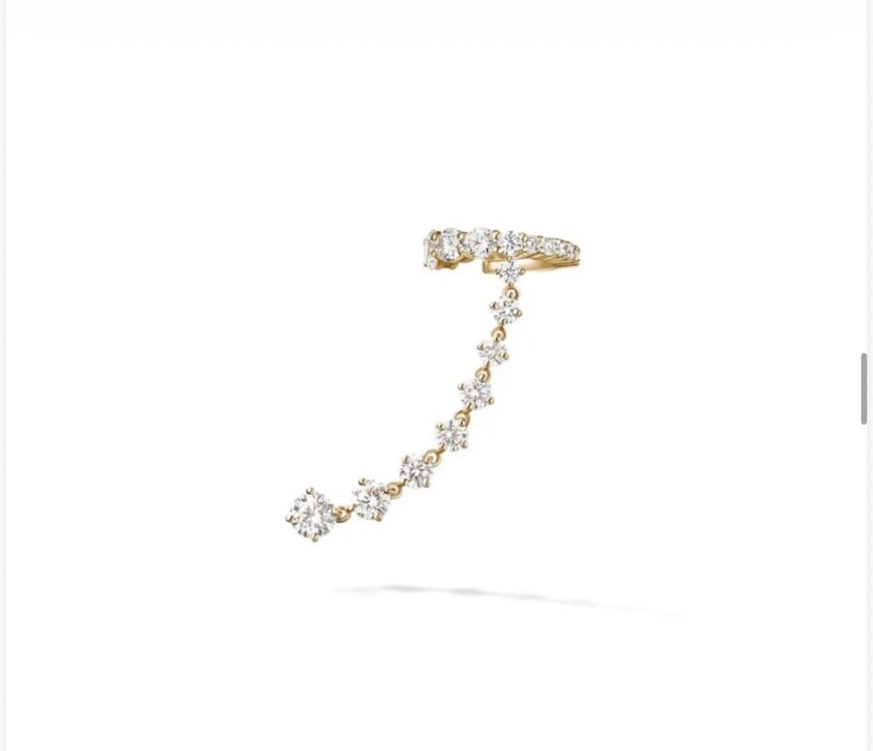 Diamond Drop Earcuff
