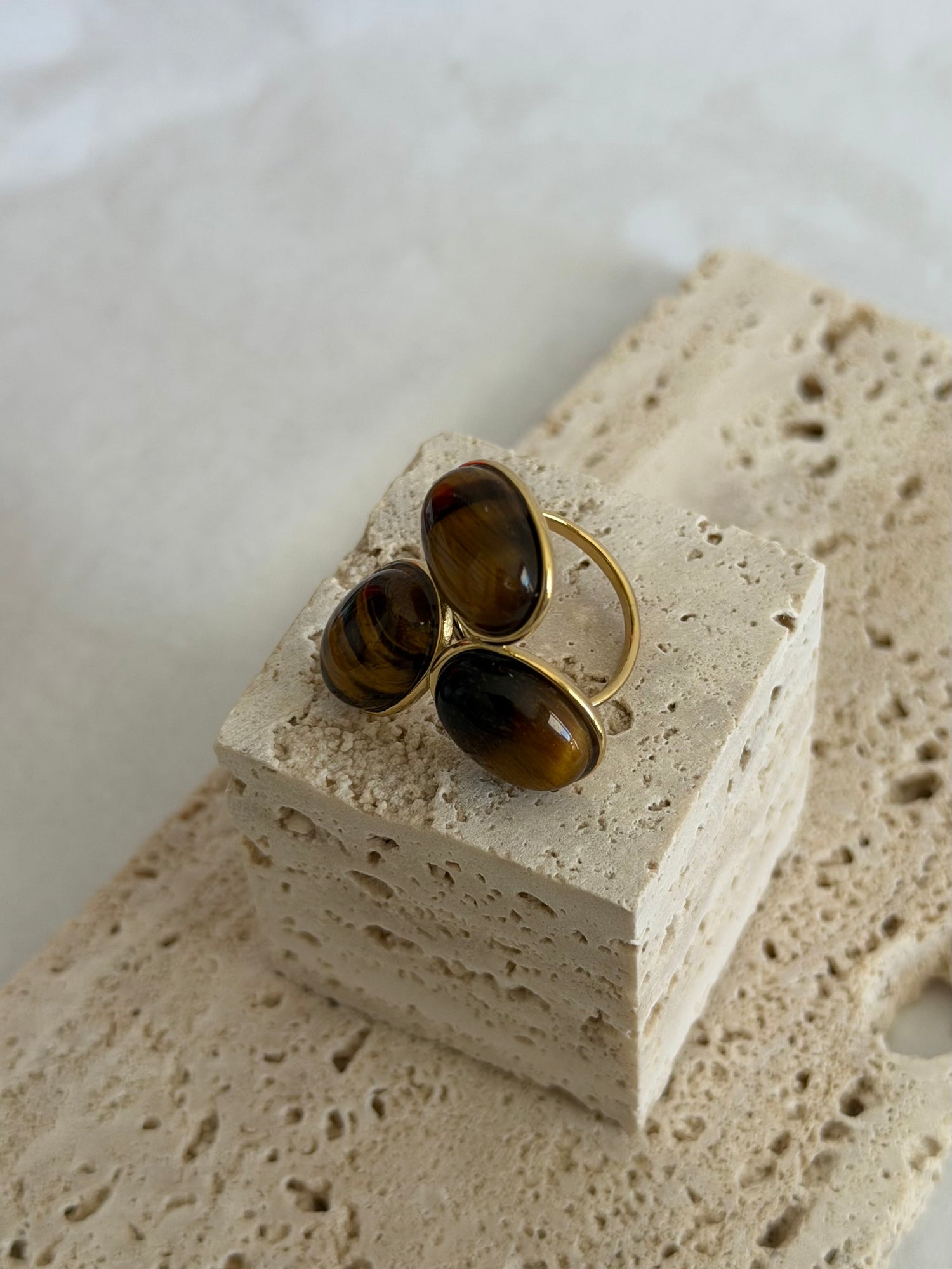 Amaya Brown Stone Ring