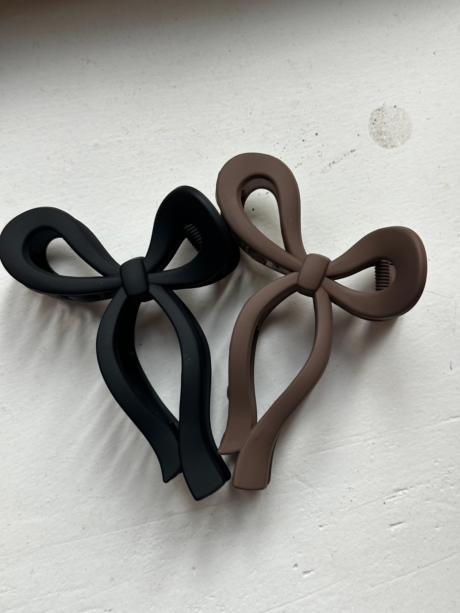 Bow Hairclip-Bruin/Zwart
