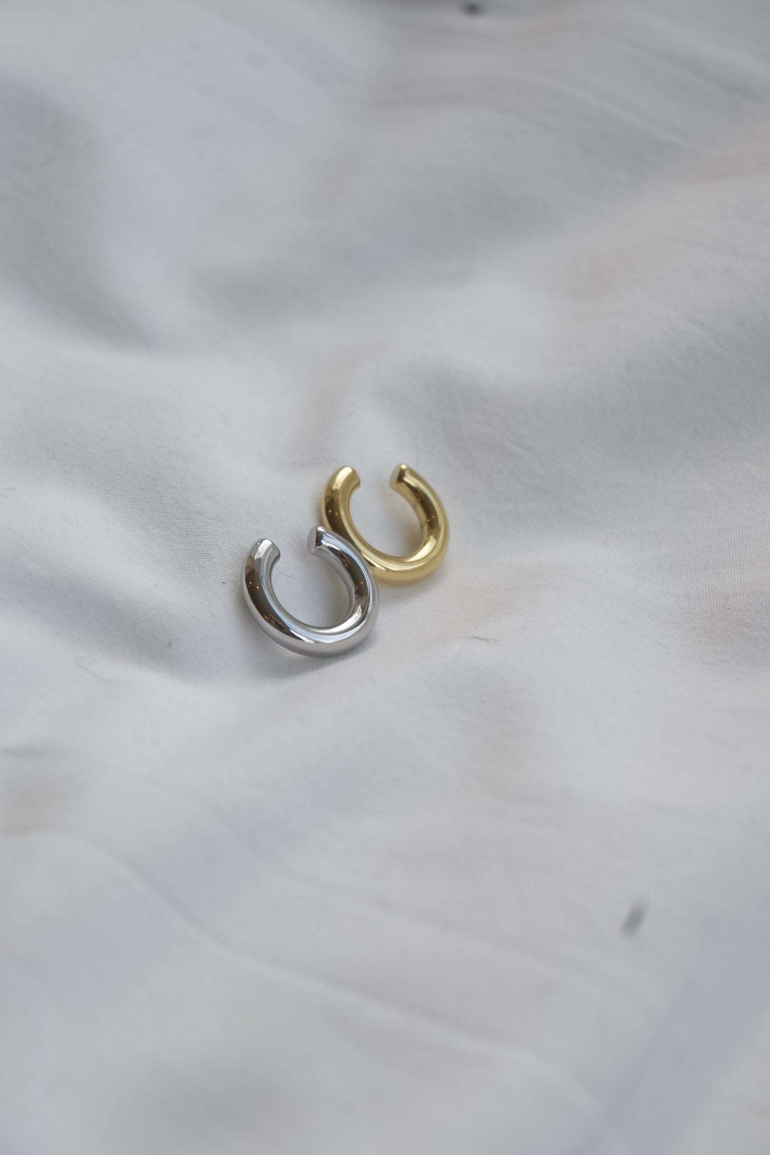 Classic Bold Earcuff-Goud/Zilver