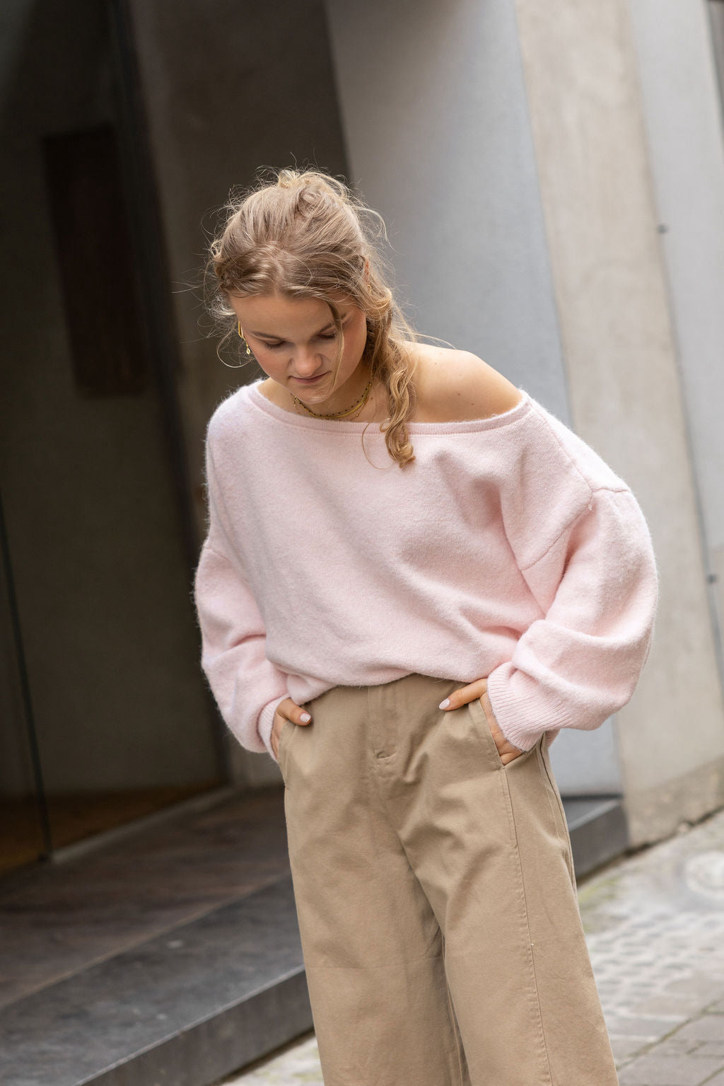 Emelia One Shoulder Pull Pink