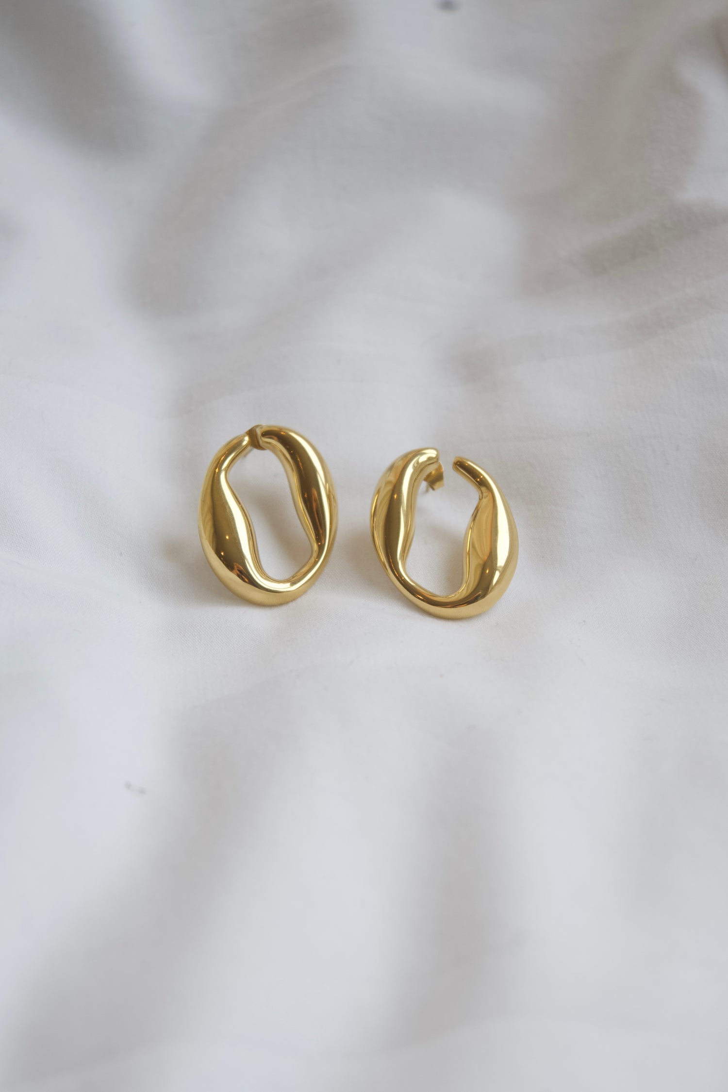 Asymmetric Circle Earrings