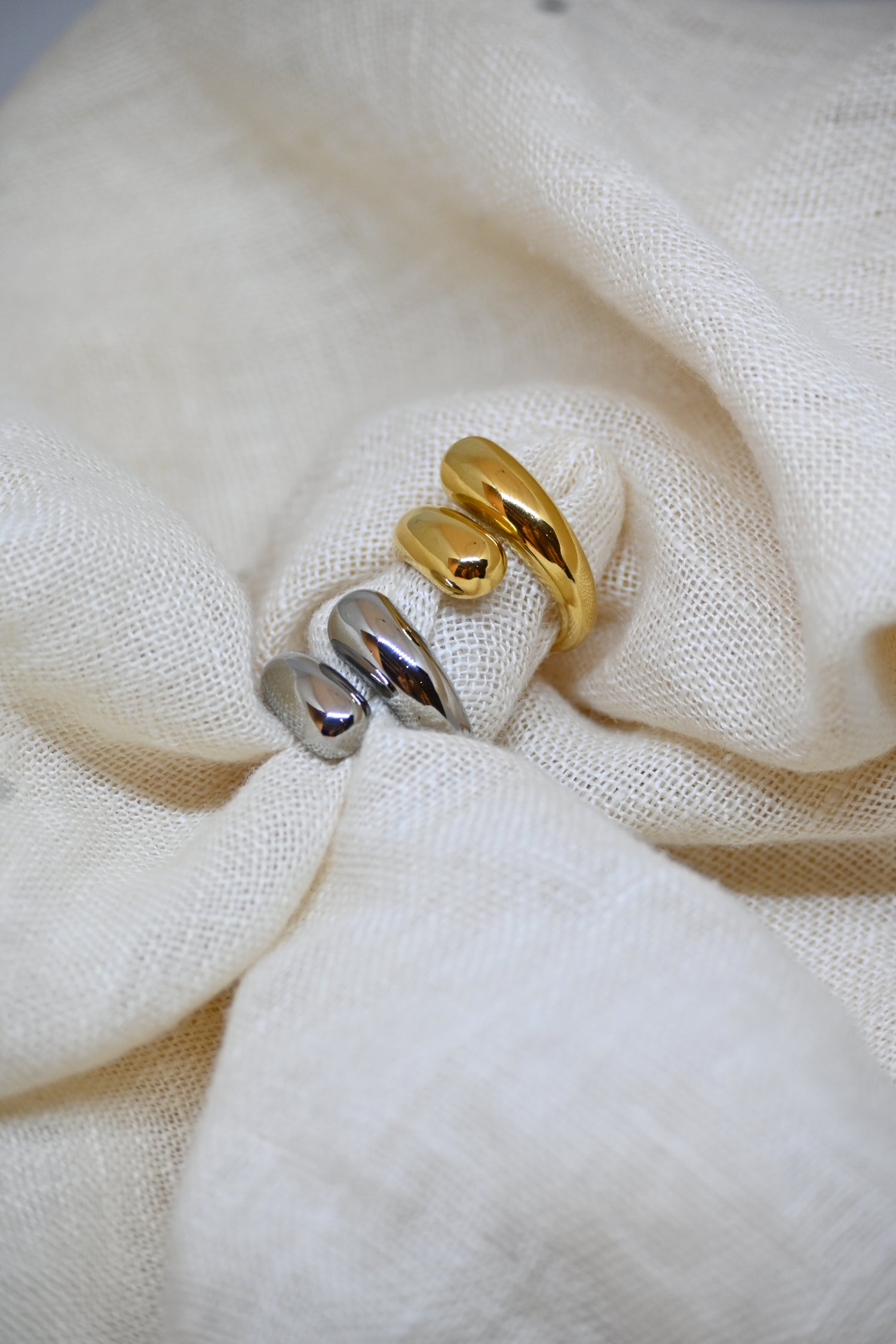 Big Hug Ring II-Goud/Zilver