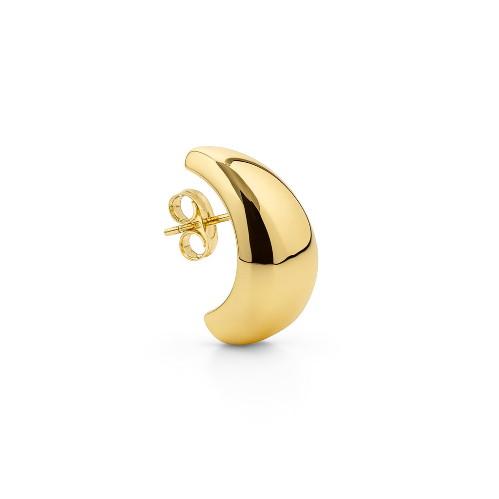 Small Bulb Earstud-Goud/Zilver