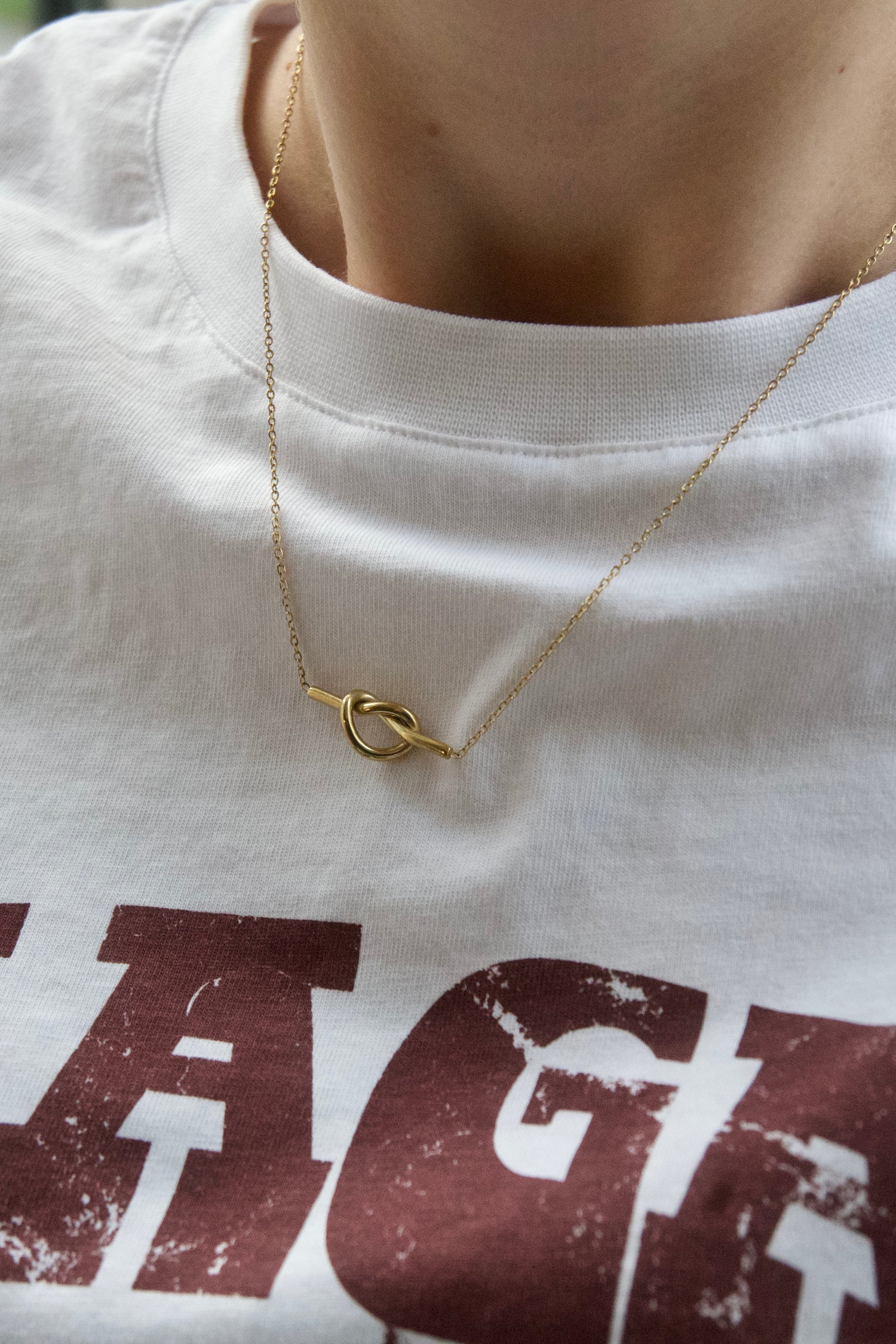 Zenia Knott Necklace-Goud/Zilver
