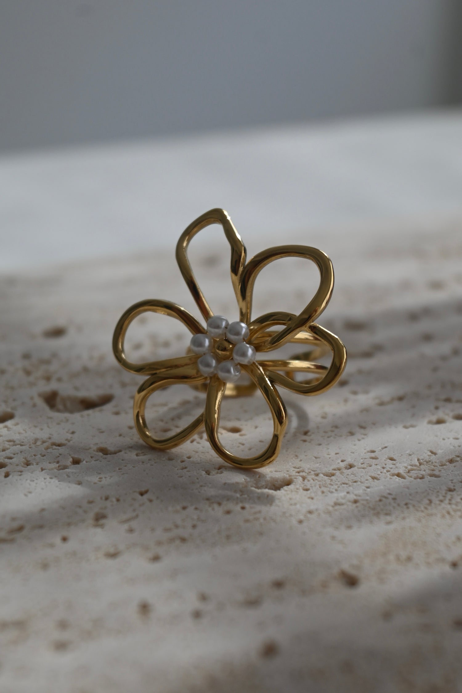 Flower Pearl Ring