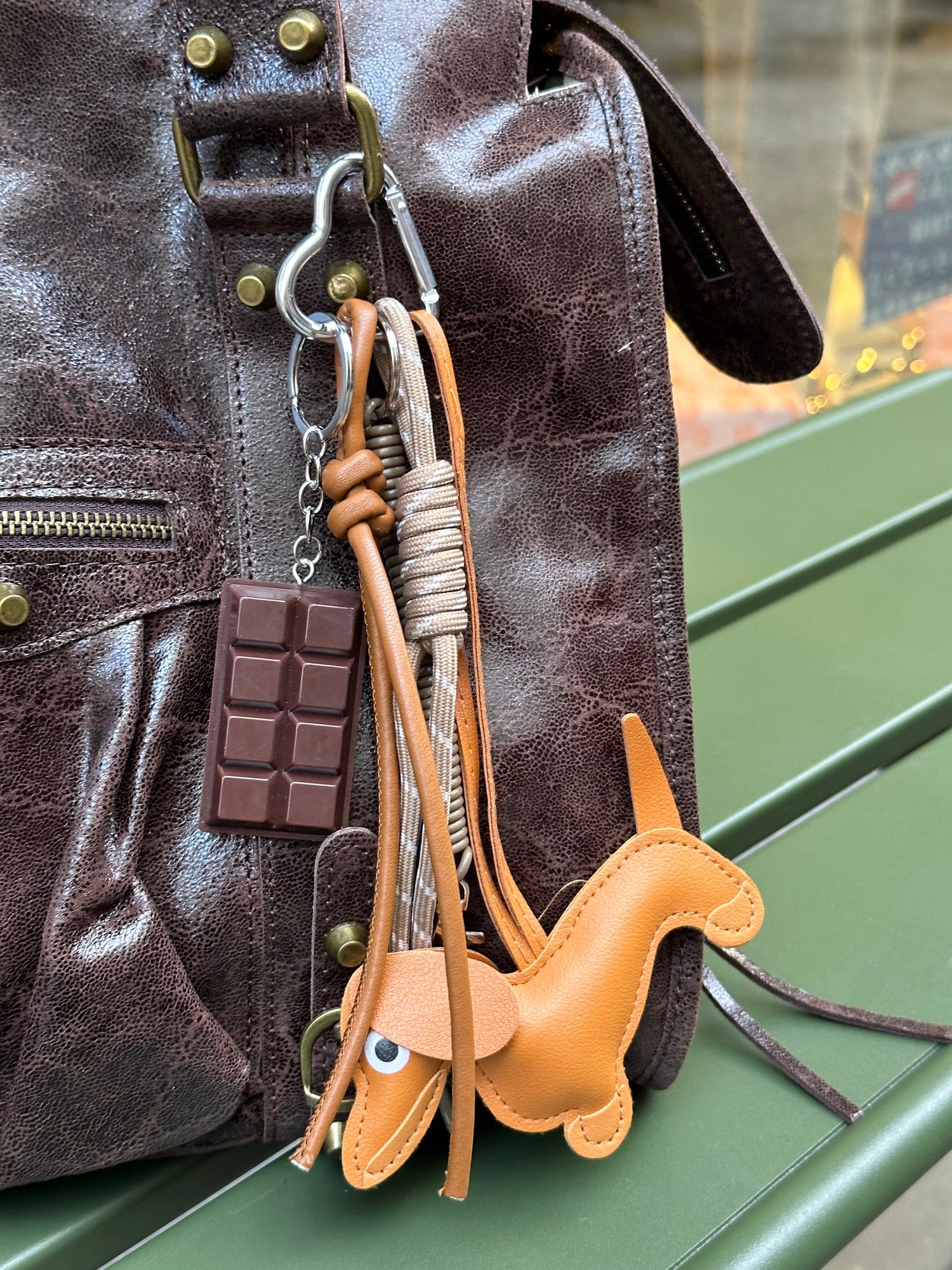 Maurice Bag Charm-Bruin/Zwart/Camel