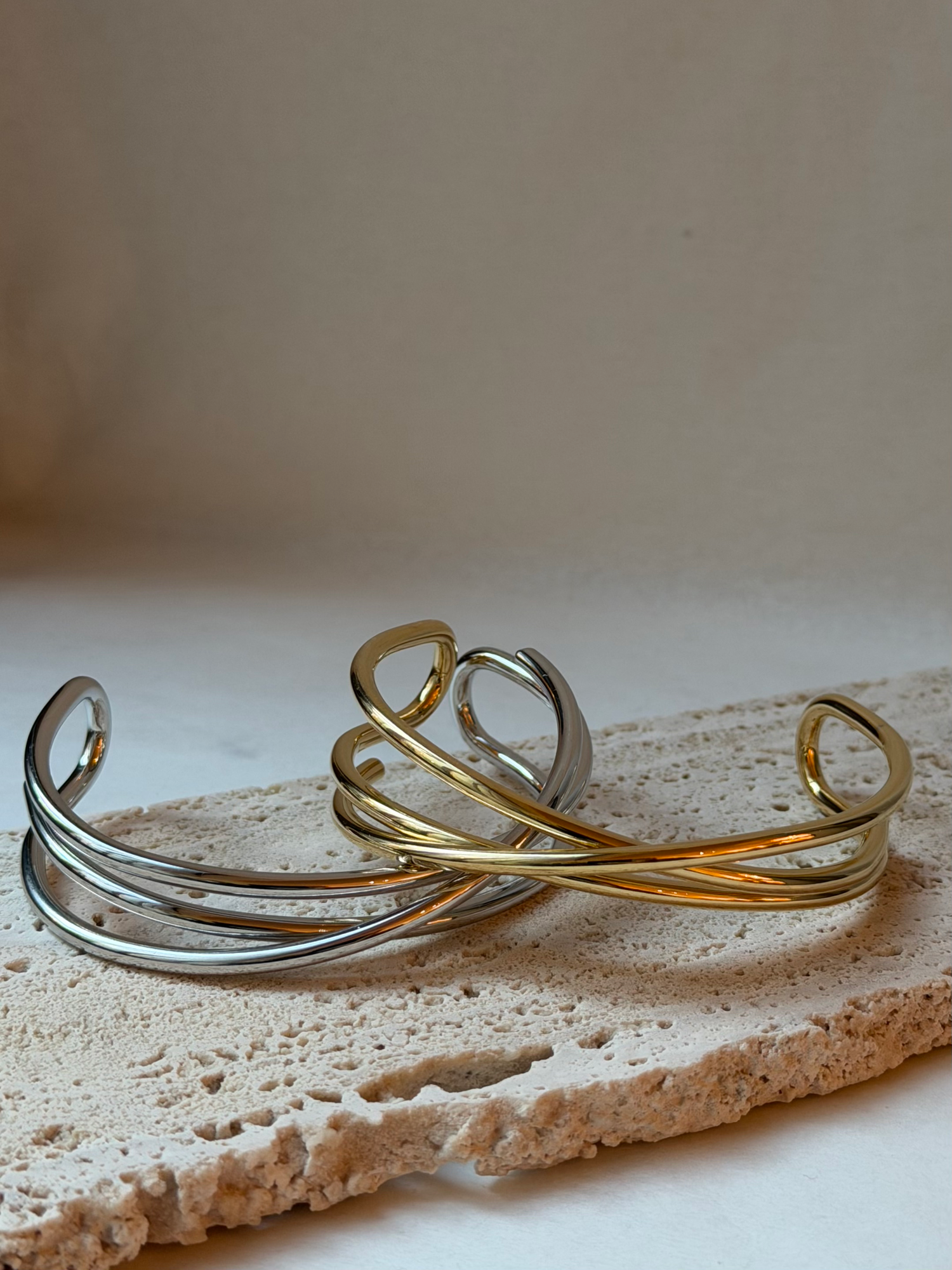 Flo Whirl Bracelet-Goud/Zilver