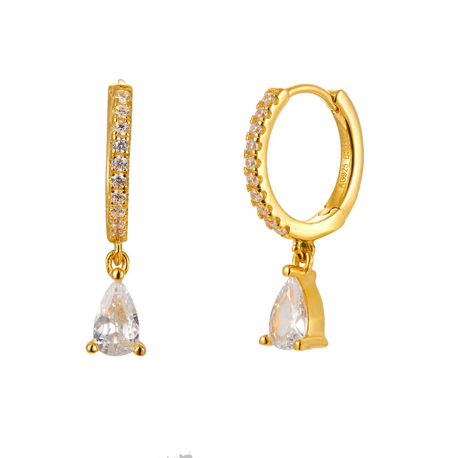 Diamond Drop Earring-Verschillende kleuren
