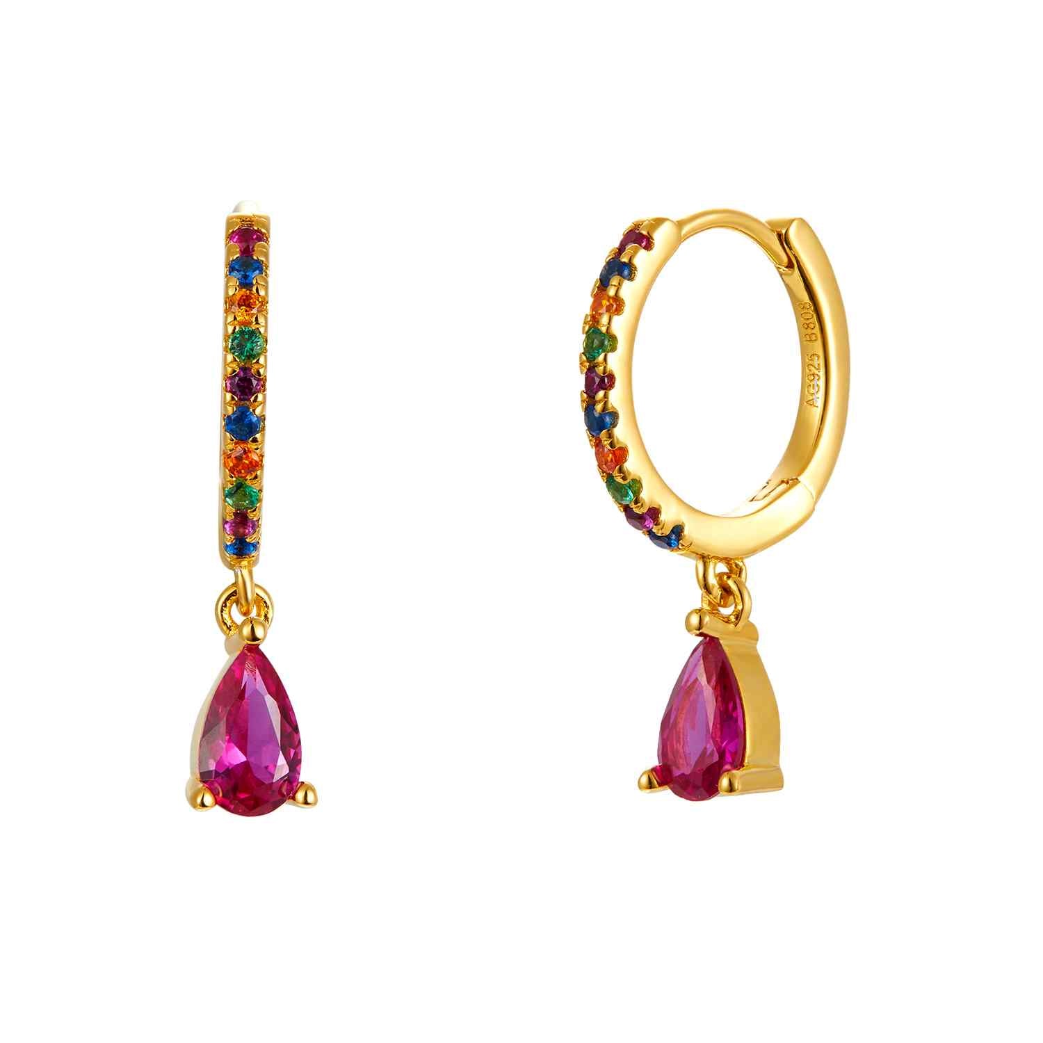 Diamond Drop Earring-Verschillende kleuren